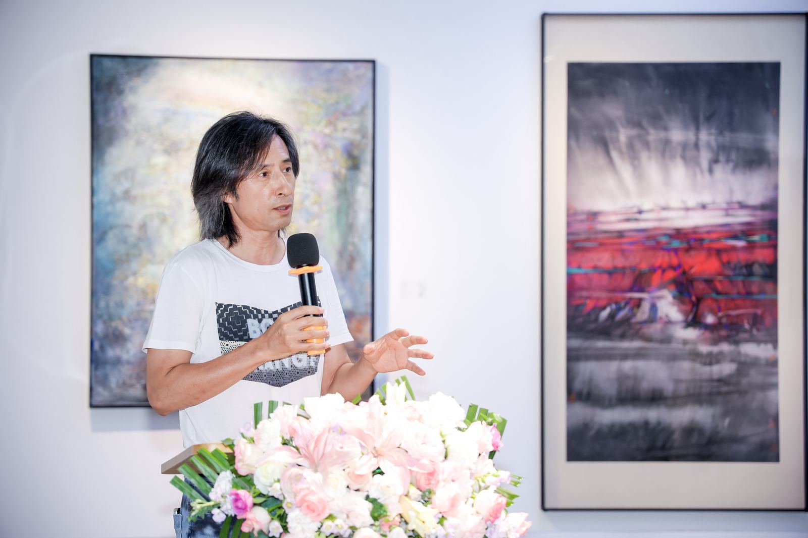 心象合壁，双人写意抽象作品展活动现场 2